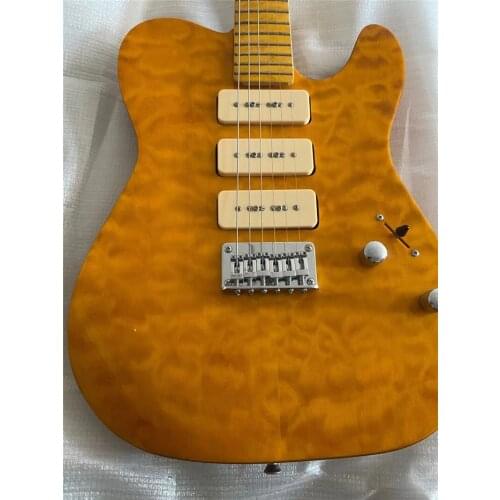 High quality TL style electric guitar, mahogany body, maple neck, customizable, free transportation