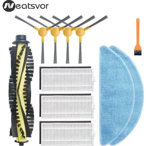 Main Brush Side Brush HEPA Filter Mop Cloths for Neatsvor X500 X600 Robot Vacuum Cleaner Replacement Accessories Parts