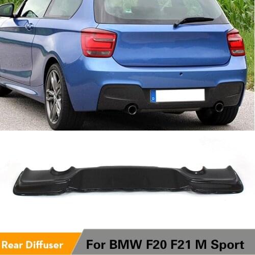Carbon Fiber / FRP Rear Bumper Guard Diffuser Lip Spoiler For BMW F20 F21 M135I Hatchback Bumper Only 2011 - 2014
