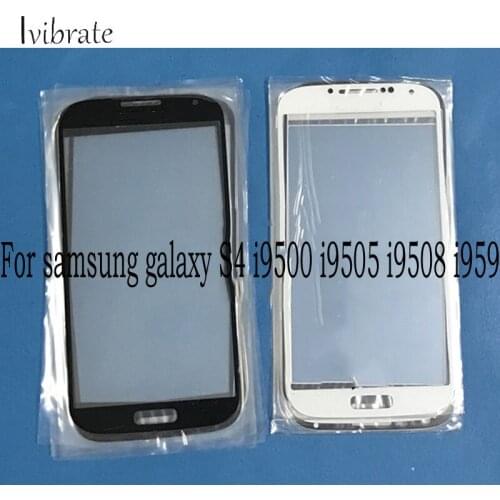 2pcs A+Quality For samsung galaxy S4 Touch Screen i9500 i9505 i9508 i959 Digitizer TouchScreen Glass panel Without Flex Cable