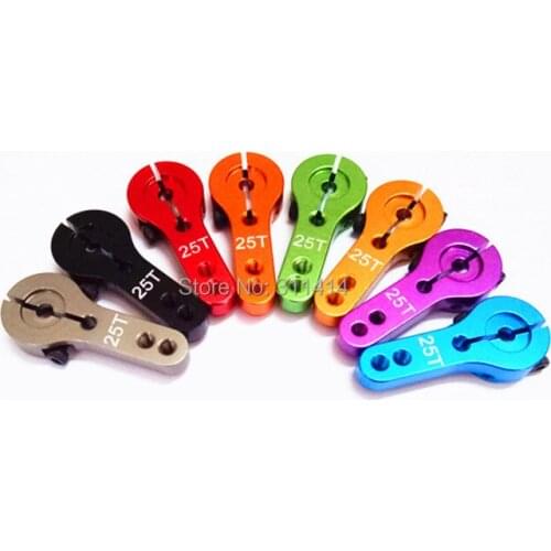 2pcs/lot Servo Arm Horn 25T Half Size Metal Rocker For HSP HD power Futaba Axial Savox Xcore Towerpro Standard Servos Motors