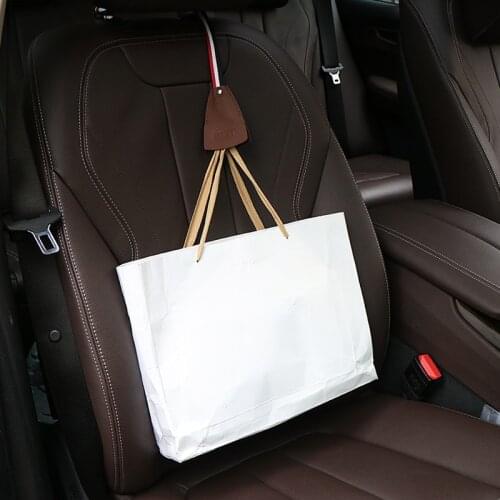 2021 May New Hidden Car Hook Rear Seat Back Hook Multifunctional Leather Storage