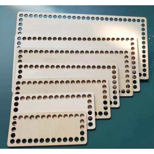 Wooden Basket Bases Narrow Rectangle Bottoms for Crochet Baskets Basket Bases Bottoms Bases Rectangle Bases