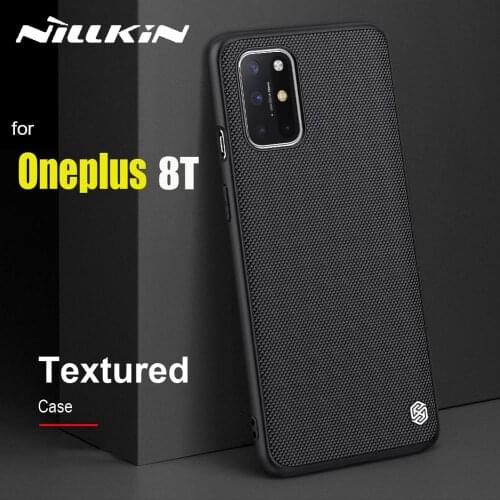 For OnePlus 8T Case Casing Nillkin Textured Nylon Fiber Durable Non-slip Phone Back Cover Case for One Plus 8T Capa