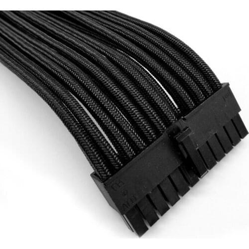 Male to Female Black Power Extension Cables use for 24PIN Motherboard / 8PIN GPU/8PIN CPU/6PIN GPU 18AWG Transfer Cable