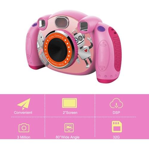 Childrens Camera Waterproof 720P HD Screen Camera Video 3 Million Pixel Kids Cartoon Cute Camera Outdoor Photography Kamera