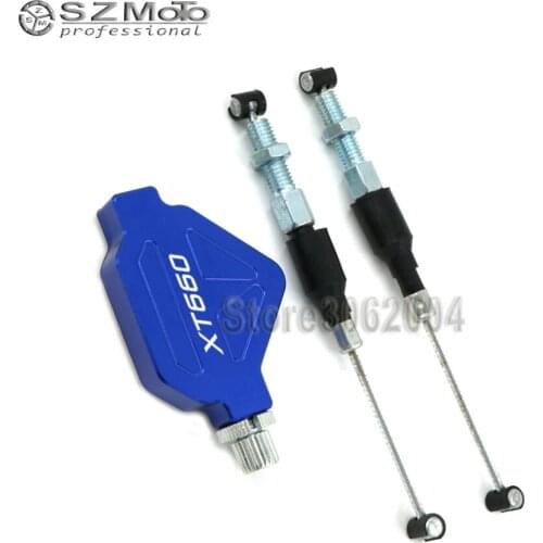 For YAMAHA XT660 XT660X XT660R 2004-2014 / XT660Z 2008 -2014 2013 2012 Motorcycle Stunt Clutch Lever Easy Pull Cable System Blue