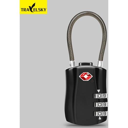 Travelsky Hot Travel Luggage TSA Password Lock Suitcase Travel Bag Code Lock Resettable 3 Digit Combination Anti-theft Padlock