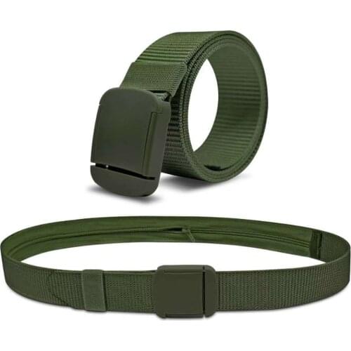 Mens wear-resistant belt and tensile Nylon Wallet Belt
