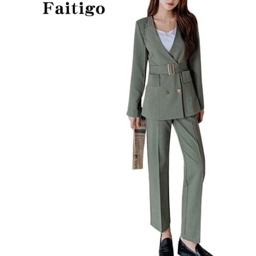 FANTIGO Women's Trouser Suits