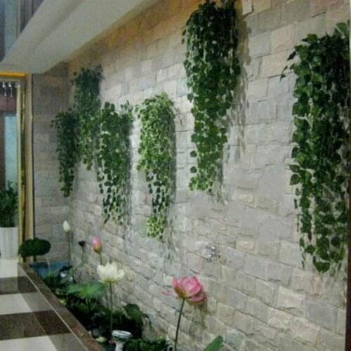 1Piece 2.4M Home Decor Artificial Ivy Leaf Garland Plants Vine Fake Foliage Flowers Creeper Green Ivy Wreath