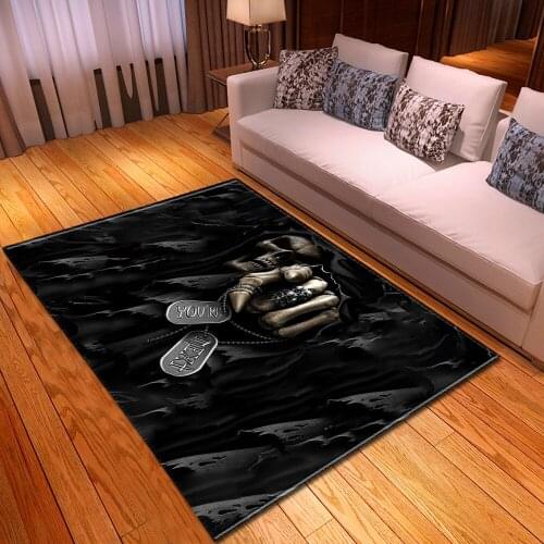 8 Styles Skull/Clown Series Pattern Carpets For Living Room Bedroom Area Rugs Halloween Carpet Floor Decorate Party Mats Kitchen