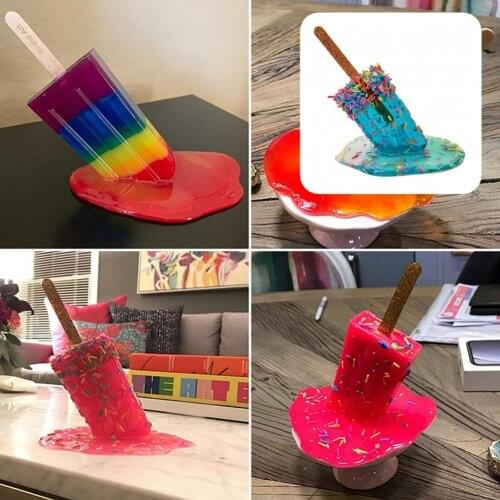 Compact Unique Realistic Melting Ice Cream Ornament Mini Ornament Eco-friendly for Wedding