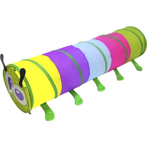 Creative Indoor Outdoor Kids Play Tent Baby Play Tunnel Childrens Tent Animal Caterpillar Crawling Baby Tunnel Toy