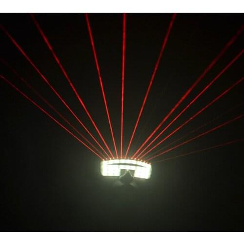 Lasers Laserman Glasses Led Luminous Red Laser Party Glasses Christmas Halloween Eyewear DJ Laser Stage Show light party glasses