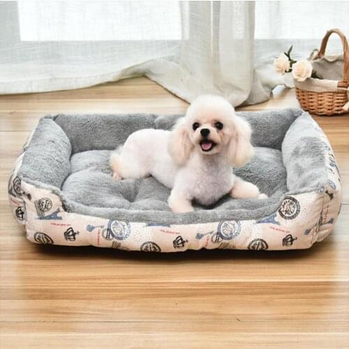 Pet Bed Dogs Cats Pad Soft Sleeping Sofa For Small Medium Large Dogs Nest Warm Mat Winter-Warm Pet House Removable Washable