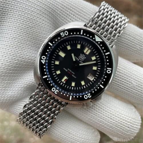 1970 Abalone 200m Diver Watch Sapphire undefined NH35 Automatic Mechanical Steel diving Mens watch