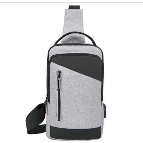 2021New Arrival Male Shoulder Bags USB Charging Crossbody Bags Men Anti Theft Chest Bag School Summer Short Trip Messengers Bag