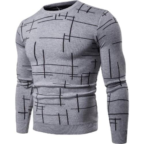Cotton Mens Pullover Sweaters Autumn Casual Striped Knitted Sweater Men Slim England Style V-Neck Long Sleeve Men clothing 2XL