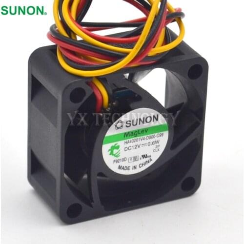 New HA40201V4-D000-C99 4020 40mm 12V 0.6W Maglev quiet cooling fan for sunun 40*40*20mm