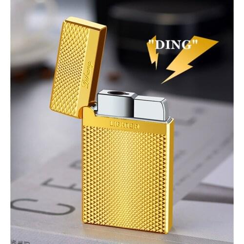 New Ping Sound Turbo Torch Lighter Windproof Jet Butane Gas Inflated Lighter Pipe Cigar Cigarette Lighter Gadgets or Men