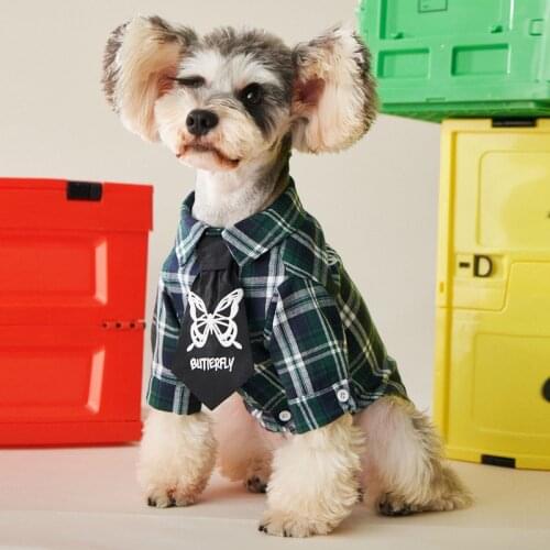 Puppy Dog shirt Autumn Clothes New Style Teddy Schnauzer Bichon cat Small and Medium-sized Dog Pet Dog Clothes