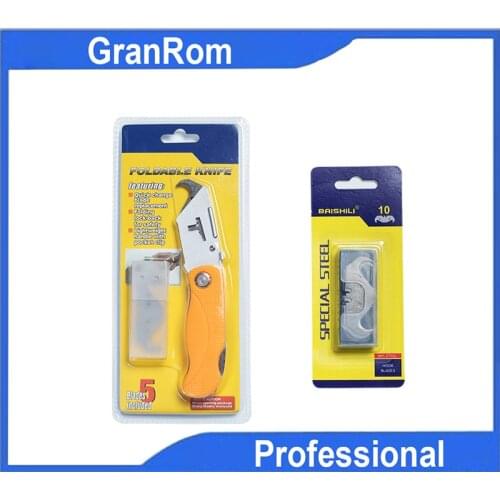 Foldable Hook Knife with 5pcs Hook Blades Accessories for Geomembrane Overlap Wedge Welder Geomembrane Plastic Welding Machine