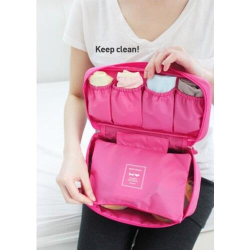 1Pc Bra Underwear Lingerie Travel Bag for Women Organizer Trip Handbag Luggage Traveling Bag Pouch Case Suitcase Space Saver Bag