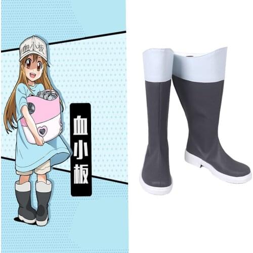 Cells At Work Hataraku Saibou Platelet Cosplay Shoes Boot Halloween Party Cosplay Costume Accessories