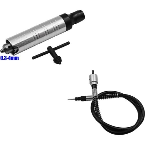 Power Tool Accessories Handle Key Drill Chuck for Flex 3 Jaws Fit Flexible Shaft for Foredom Grobet Motor Rotary Tool Accessory