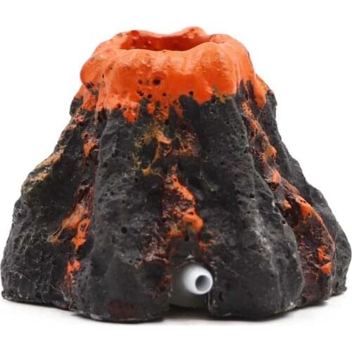 Aquarium Decoration Volcano Shape Fish Tank Decor Oxygen Pump Air Bubble Stone Air Pump Drive Fish Tank Toy aquarium Ornament