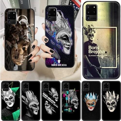 DJ Boris Brejcha Phone case For Samsung Galaxy Note 4 8 9 10 20 S8 S9 S10 S10E S20 Plus UITRA Ultra black art back painting