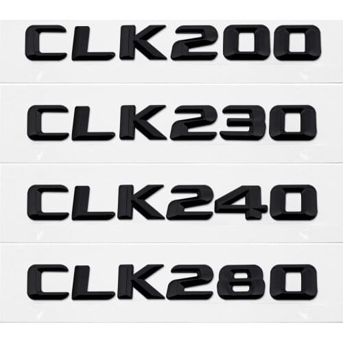 Auto Tail Decorative Number Emblem Car-styling Rear Sticker for Mercedes Benz CLK200 230 240 280 320 350 430 500 550 GLK W210