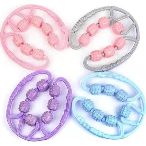 Annular Seven-wheel Leg Clamp Massager Roller Thin Leg Muscles Thin Waist Relax Stovepipe Leg Clamp Line Shaping Tool