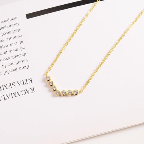 Fashion Rhinestone Necklace Round Crystal Pendant Multi-color Necklace Natural Stone Trendy Charm Jewelry Wedding Gifts