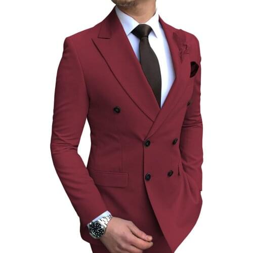 2019 New 1 Piece Mens Blazer Suit Jacket Double-Breasted Notch Lapel Blazer Jacket For Weeding Groom(one Blazer)