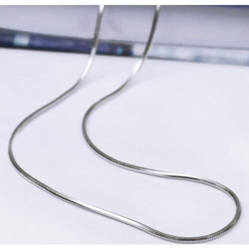 New Arrivals 40cm Silver Color Snake Chain Necklaces Pendants for Women Wedding Jewelry