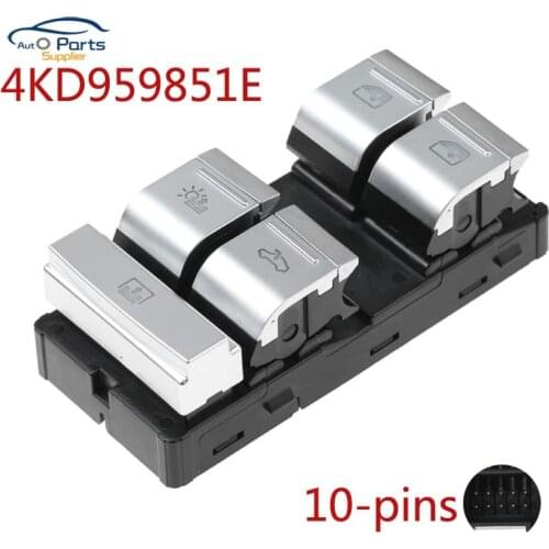 New 4KD959851E For Audi A6 A6L 2019-2022 Power Window Master Switch With chrome