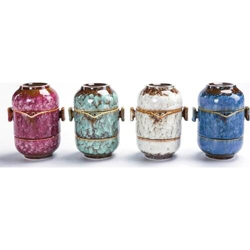 One Pot Two Cups 2 Portable Travel Porcelain Tea Brewing Xiao Guan Tea Japanese Tea Cup Kung Fu Tea Set chinese tea set