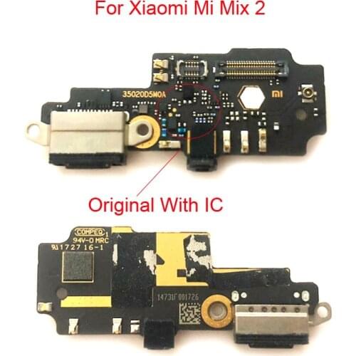 Original For Mi Mix2 Spare Parts USB Charging Dock Jack Plug Socket Port Connector Charge Board Flex Cable For Xiaomi Mi Mix 2