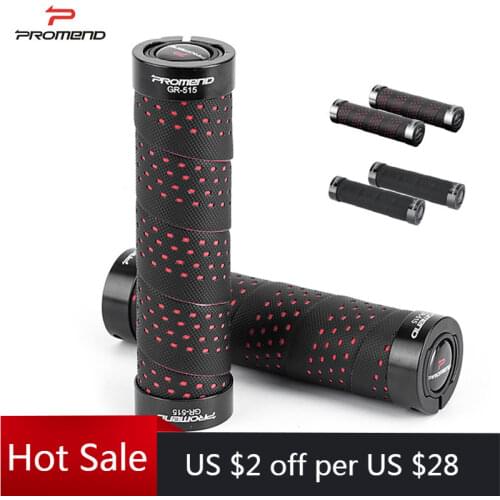 Promend Bicycle Handlebar Grip MTB Bike Cycling PU Tape Handle Cover Grips Road Bike Lock on Handle End Grips Bike Accessories