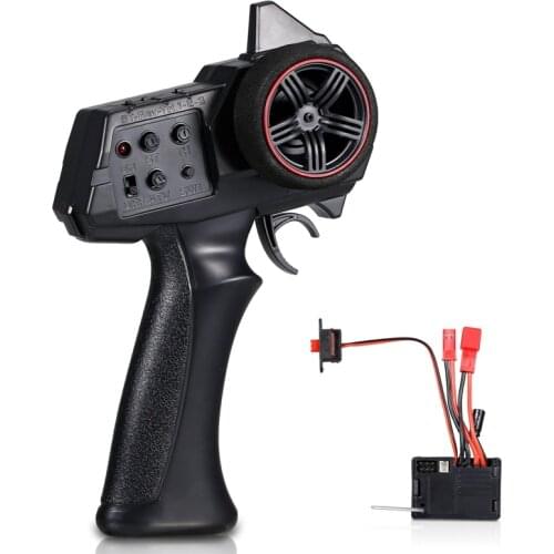 For WPL D12 MN D90 MN99S MN86 RC Car RC Boat AX-7S AX7S 2.4G 3CH Transmitter Remote Controller with 2 in 1 Receiver ESC