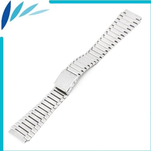 Stainless Steel Watch Band 14mm 19mm for Mido Women Watchband Strap Loop Wrist Belt Bracelet Silver
