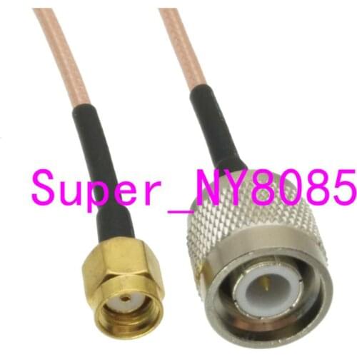 RG316 Cable TNC Male Plug to RP-SMA Male Plug Straight 6inch~10FT