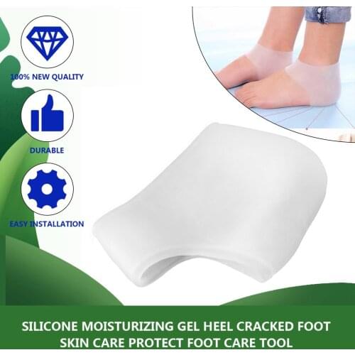Silicone Foot Pad Heel Protector Moisturizing Gel Heel Socks Cracked Foot Skin Care Protect Foot Chapped Care Tool