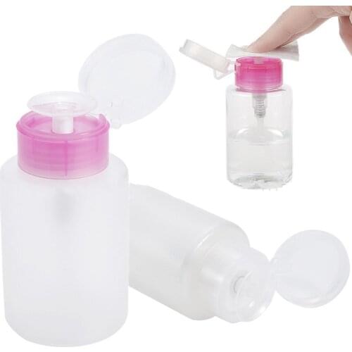 Makeup Remover Refillable Bottles Empty Nail Art Supplies Bottle Portable Lotion Container Nail Remover Disinfectant Bottle