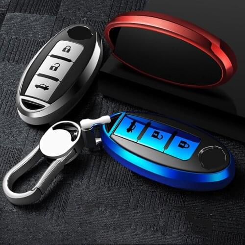 TPU Car Key Case Cover For Nissan Rogue XTrail T32 T31 Qashqai J11 J10 Kicks Tiida Pathfinder Murano Juke Versa Note Infiniti