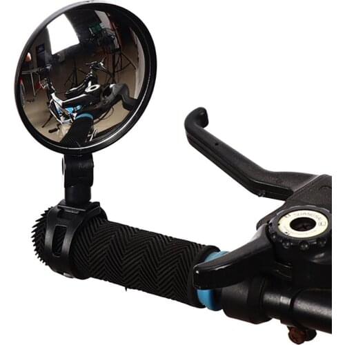 Bicycle Rearview Handlebar Mirrors MTB Bike Bicycle Handlebar Mount Round Rearview Mirror Safety Equipment Cycling Accessories
