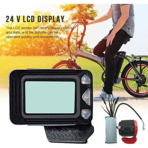 1Set 5.5 Inch Carbon Fiber Aluminum Alloy Electric Sk LED Display Instrument Accelerator Electronic Brake Motherboard Controller