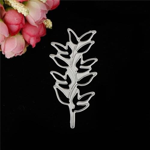 2pcs 4.2*8.9cm Branch Leaves Metal Cutting Dies For DIY Scrapbooking Embossing Paper Cards Decorative Crafts New Die